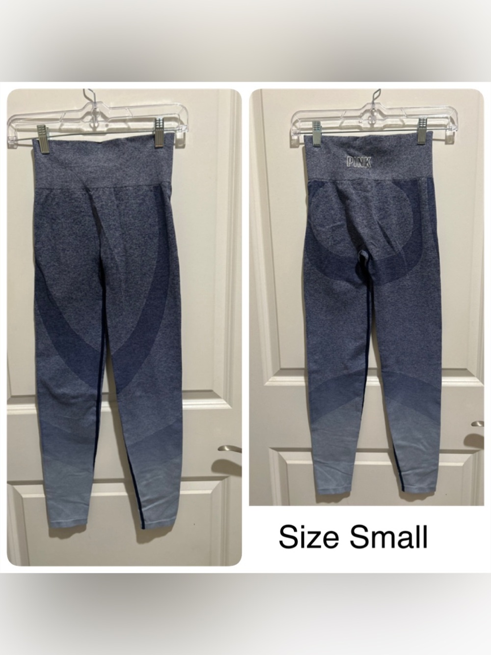 PINK Victoria's Secret Ombre Navy to Light Blue Leggings